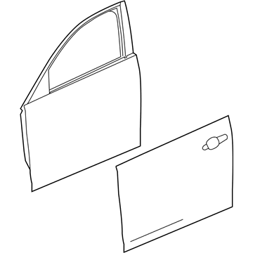 GM 84209232 Door Shell, Front Driver Side