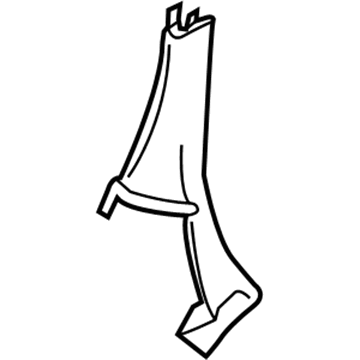 GM 13439487 Window Trim, Front Driver Side