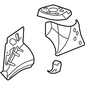 GM 23489085 Apron Assembly, Front Passenger Side