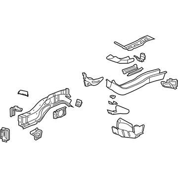 GM 23491996 Lower Rail Assembly, Front Driver Side