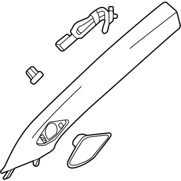 GM 42780747 Windshield Pillar Trim, Driver Side
