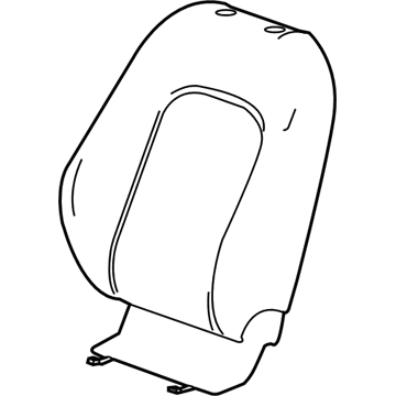 GM 42443008 Seat Back Cover, Black, Front