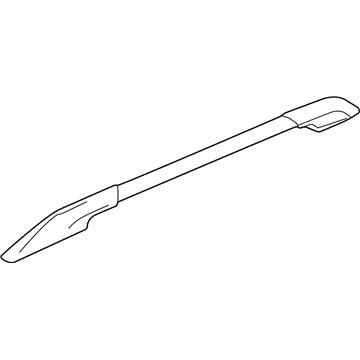 GM 84497934 Side Rail, Silver, Driver Side