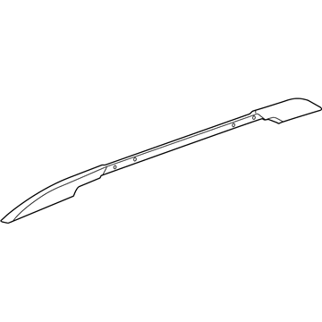 GM 84497933 Side Rail, Silver, Passenger Side