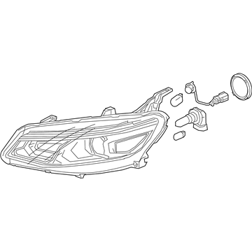 Chevy Malibu Headlight - 84653388