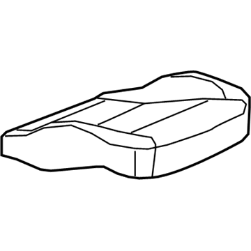 GM 39200198 Cushion Cover, Black, Front