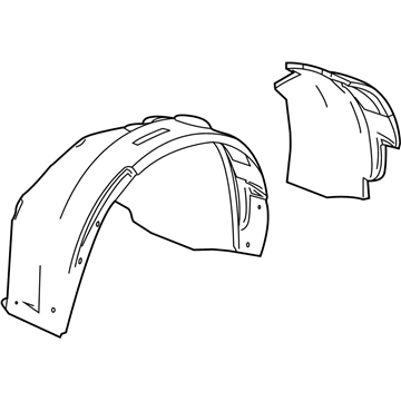 Cadillac SRX Fender Splash Shield - 22868772