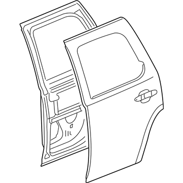 GM 22892597 Door Shell, Driver Side