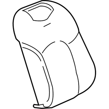 GM 84176401 Seat Back Cover, Black, Front