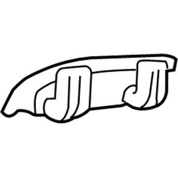 GM 22650704 Handle, Outside, Black, Rear Passenger Side