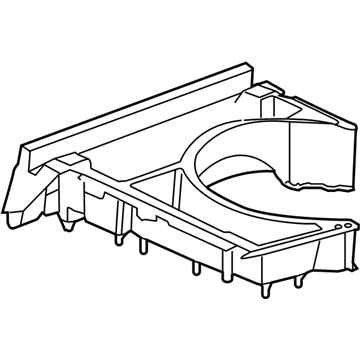 GM 84584260 Storage Compart, Black, Rear