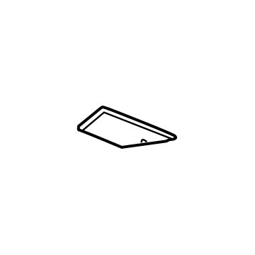 GM 84297054 Mat, Black, Rear Passenger Side