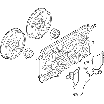 Saturn A/C Condenser Fan - 15211588