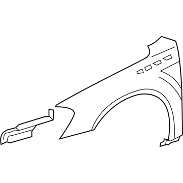 GM 25833736 Fender, Front Passenger Side