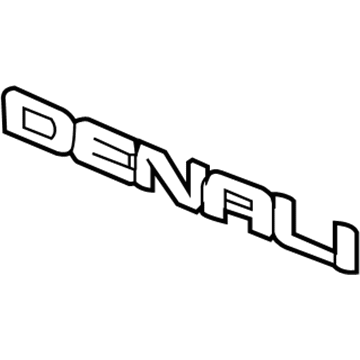 GM 25779765 Nameplate, Front