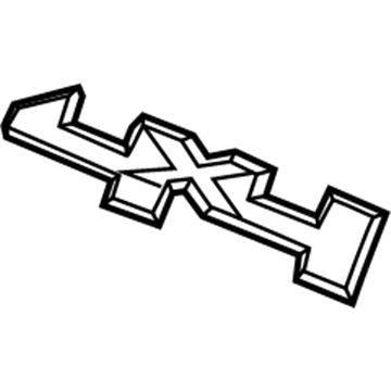 GM 22813983 Decal, Front
