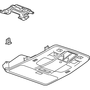 GM 22988857 Overhead Console, Titanium