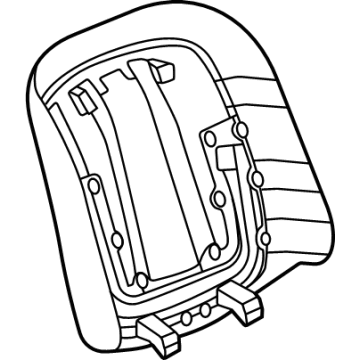 GM 84828086 Seat Back Panel, Black, Front