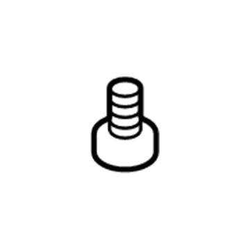 GM 11097231 Sunvisor Mount Bolt, Top