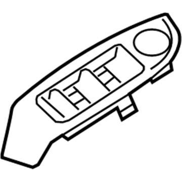 GM 22823865 Switch Bezel, Passenger Side, Wood