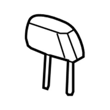 GM 25872766 Headrest, Titanium, Front