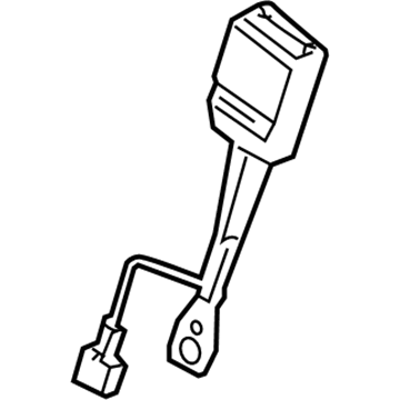 GM 19301876 Buckle, Titanium, Driver Side