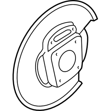 GM 25990034 Backing Plate, Rear Driver Side