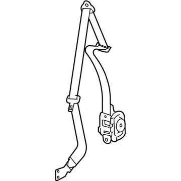GM 19209758 Lap & Shoulder Belt, Driver Side