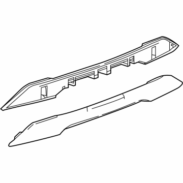 GM 84378412 Applique Panel, Black Chrome, Rear