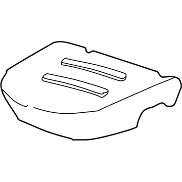 2002 Cadillac DeVille Seat Cushion Pad - 12493362