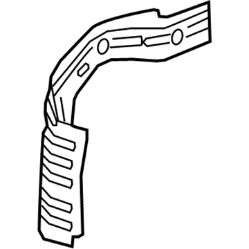 GM 23157643 Rail Reinforcement, Rear Passenger Side