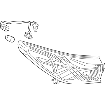 GM 84587611 Tail Lamp, Rear Driver Side