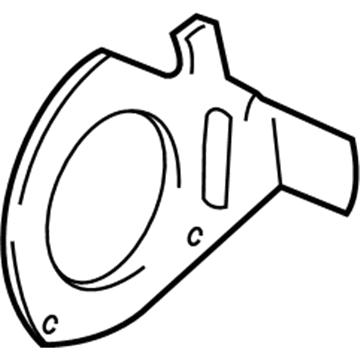 Pontiac Aztek Brake Backing Plate - 10434257