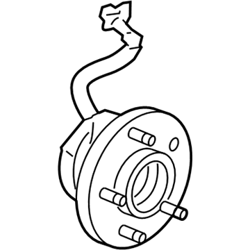 GM 19259807 Hub & Bearing, Green Line, Front