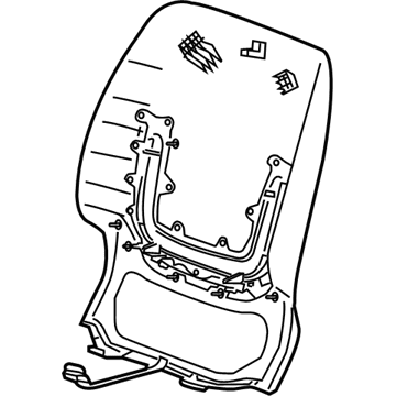 Cadillac 22893773 Seat Back Panel