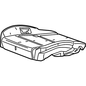 Cadillac Seat Cushion Pad - 23157423