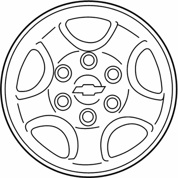 GM 9593150 Wheel, Steel