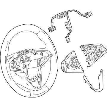 Buick Regal TourX Steering Wheel - 84488236