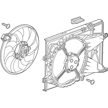 Chevy Sonic A/C Condenser Fan - 95391501