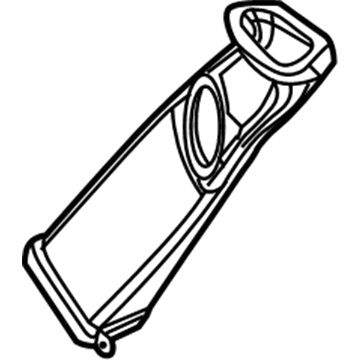 GM 25725550 Rear Duct, Driver Side