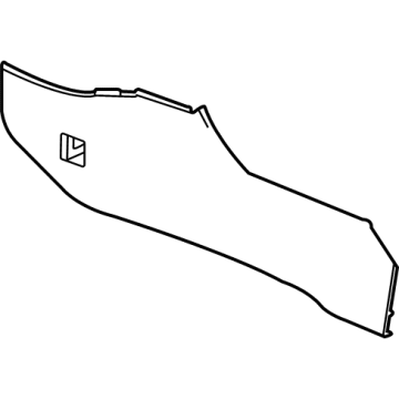 GM 84265938 Side Trim, Black, Front Driver Side