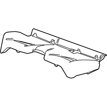 GM 23371128 Seat Cushion Pad, Rear
