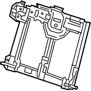 GM 13514181 Seat Back Frame, Rear Passenger Side