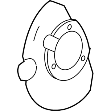 GM 20971876 Backing Plate, Front Passenger Side
