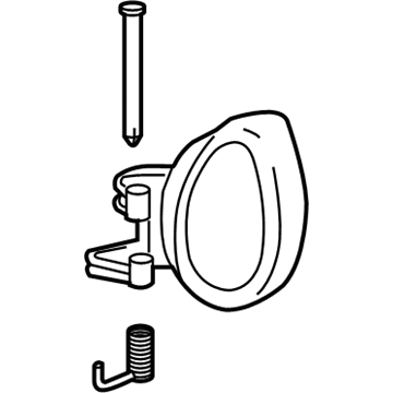 GM 19299614 Handle, Inside, Driver Side