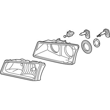 GM 10396913 Headlamp Assembly, Driver Side
