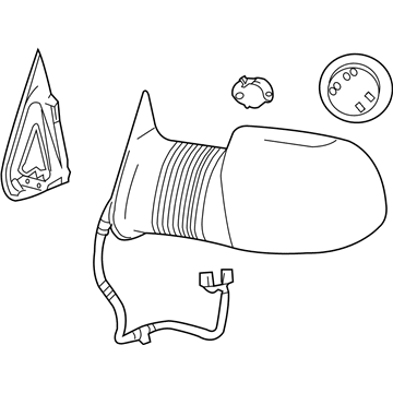GM 19153378 Mirror Assembly, Rear Passenger Side