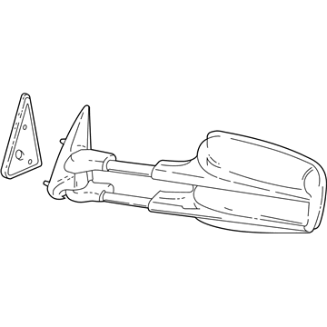 GM 15172059 Mirror Assembly, Rear Passenger Side