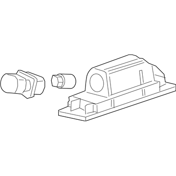 GM 20944894 License Lamp, Rear