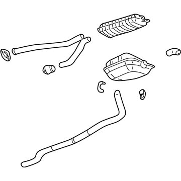 Cadillac CTS Muffler - 25765123